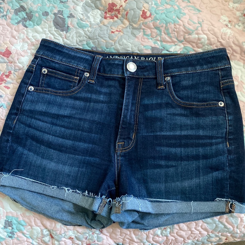 American eagle super stretch jean shorts